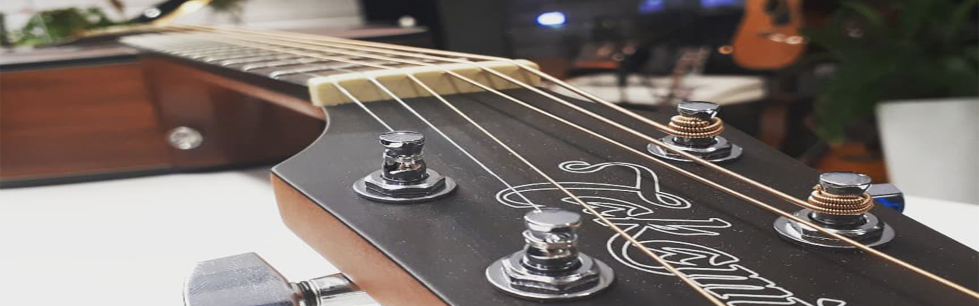 Guitar close-up shot 
